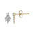 Pendientes en oro con Diamante limpio a lupa F (LUCENT DIAMONDS)