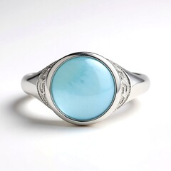 Anello in argento con Larimar