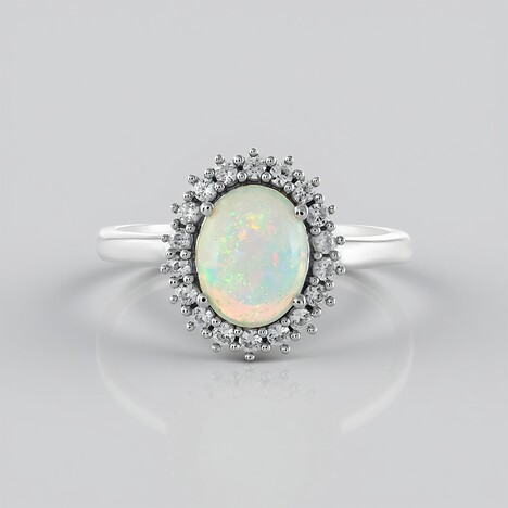 Anello in argento con Opale di Welo