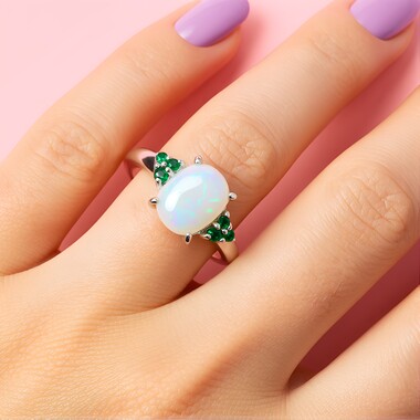 Welo-Opal-Silberring