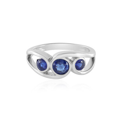 Anello in argento con Cianite del Nepal