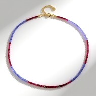 Collier en argent et Rubis de Madagascar