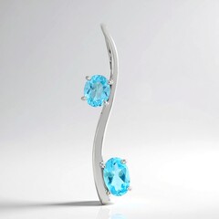 Ciondolo in argento con Apatite Blu (Pallanova)