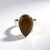 Anello in argento con Legno Fossile