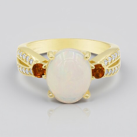 Anello in argento con Opale di Welo