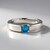 Anello in argento con Apatite Blu Neon