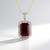 Ruby Silver Necklace