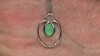 Zilveren hanger met een chrysopraas (KM by Juwelo)