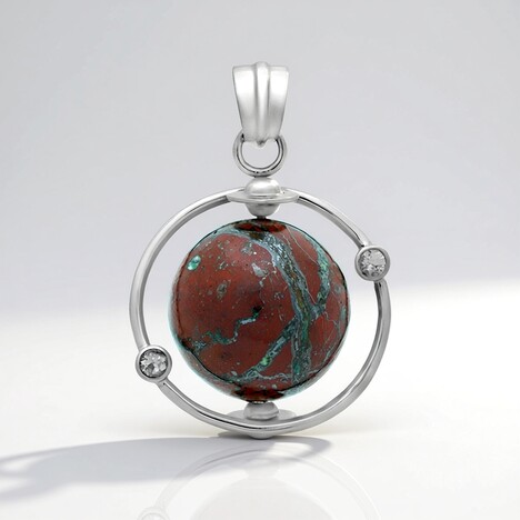 Ciondolo in argento con Zarinite