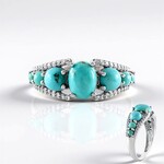 Anello in argento con Turchese Campitos (Faszination Türkis)