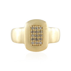 Anello in argento con Diamante Cioccolato I2