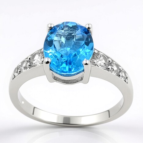Anello in argento con Topazio Marambaia