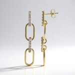 Orecchini in oro con Diamante I1 (H) (de Melo Gold)
