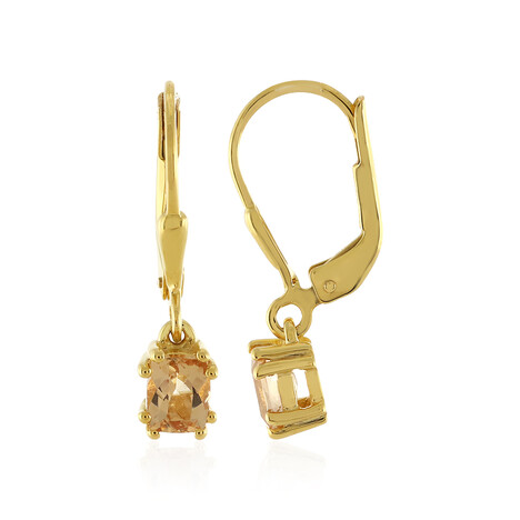 Boucles d'oreilles en argent et Topaze impériale