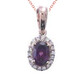 Collier en or et Grenat Rhodolite