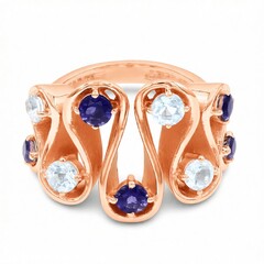 Anello in argento con Topazio Blu Cielo