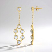 Orecchini in argento con Labradorite Blu Maniry (KM by Juwelo)