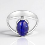 Anello in argento con Lapislazzuli (Bali Barong)