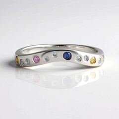 Anello in argento con Zaffiro Ceylon Blu