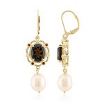 Pendientes en plata con Perla blanca Freshwater (TPC)