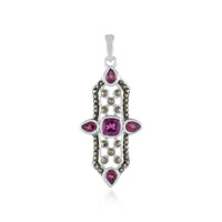 Pendentif en argent et Grenat Rhodolite