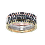Bague en argent et Saphir noir
