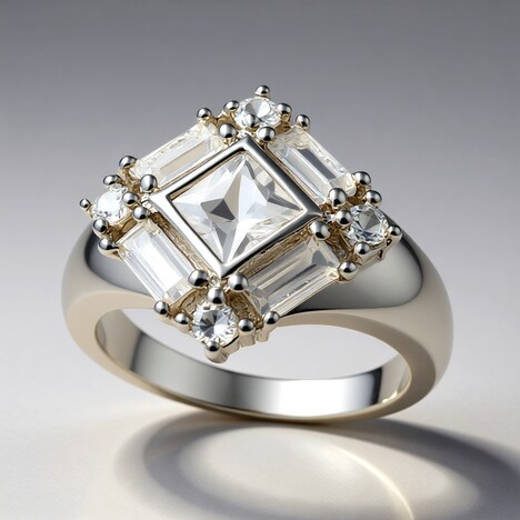 Anello in argento con Zircone