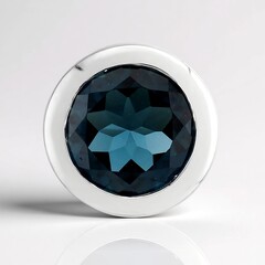 Ciondolo in argento con Topazio Blu Londra (de Melo Essence)