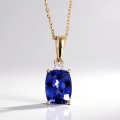 Collana in oro con Tanzanite AAA