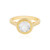 Bague en argent et Topaze blanche