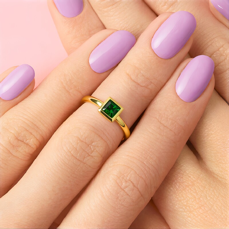 Tansania-Tsavorit-Goldring (CUSTODANA)