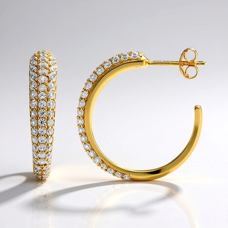 Orecchini in argento con Zircone (M de Luca)