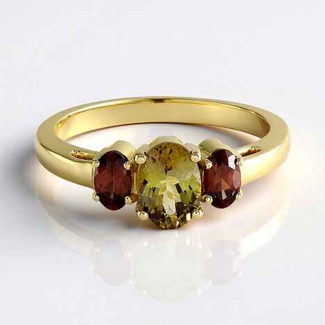 Anello in oro con Tanzanite Gialla (non riscaldata) (Adela Gold)