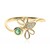 Gouden ring met een AAA Zambia smaragd (CIRARI)