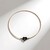 Collana in acciaio inossidabile con Ossidiana Argentata