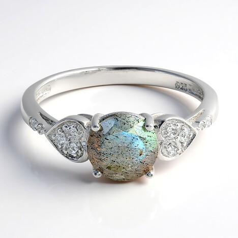 Bague en argent et Spectrolite