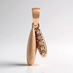 Ciondolo in argento con Diamante Argyle Rose de France I1 (Annette)