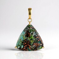 Colgante en plata con Calcedonia de Venus (Bali Barong)