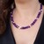 Collana in argento con Ametista Zambiana (Riya)