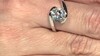 Bague en argent et Topaze blanche