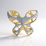 Ciondolo in argento con Zircone (Ornaments by de Melo)