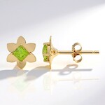 Orecchini in oro con Sfene