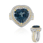 Londonblauer Topas-Silberring (Gems en Vogue)
