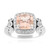 Bague en argent et Morganite du Brésil