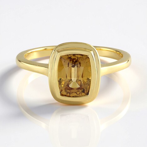 Anello in argento con Zircone Giallo (Adela Silber)