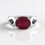 Anello in argento con Rubino del Madagascar (de Melo Essence)
