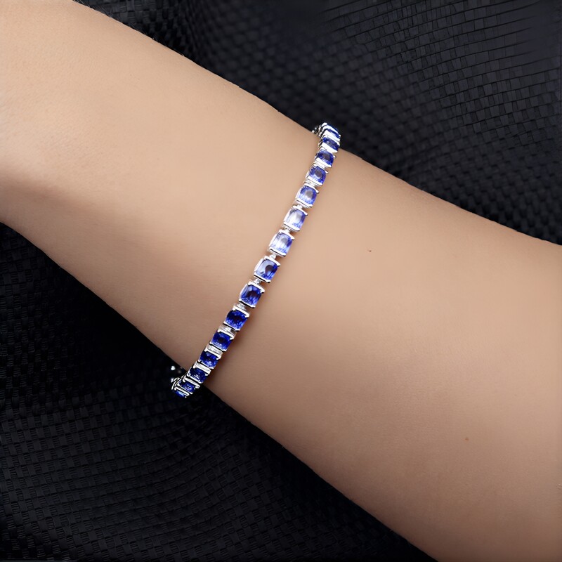 Bracelet en or et Tanzanite AAA