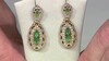 Pendientes en plata con Esmeralda de Zambia (Gems en Vogue)