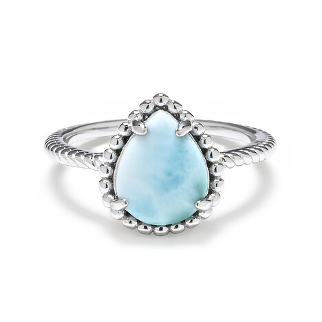 Larimar-Silberring