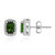 Orecchini in argento con Diopside Russo